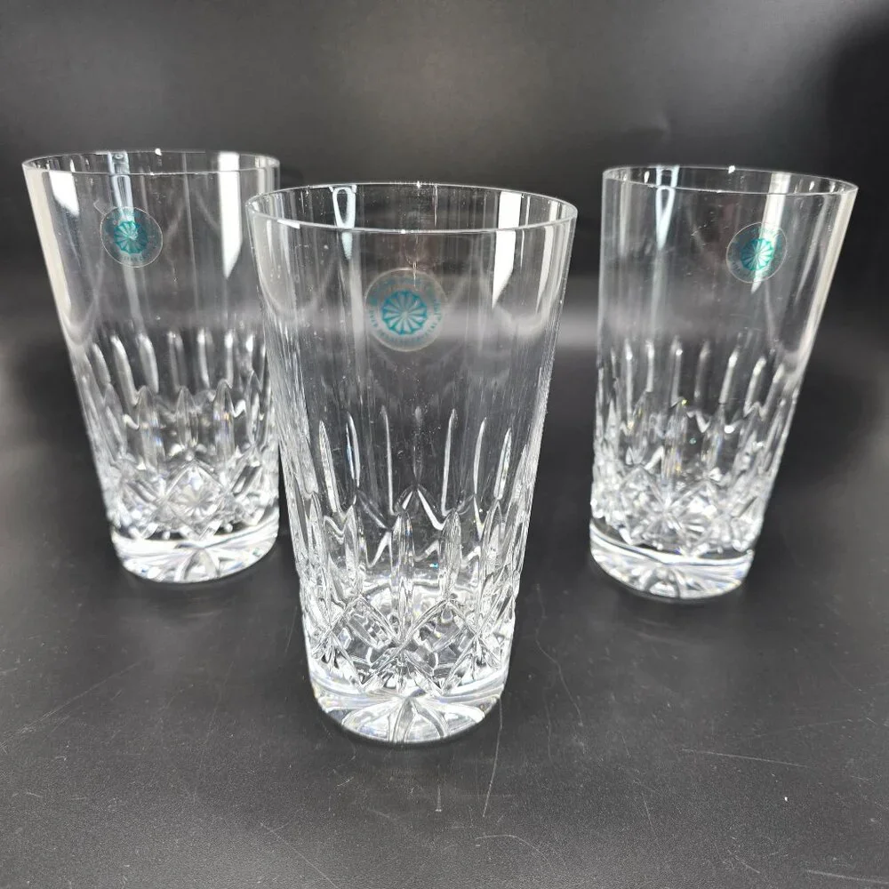 Galway Irish Crystal Baldmore Crystal Highball & Whiskey Glasses Set Of 4 DH1300 - Picture 11 of 15